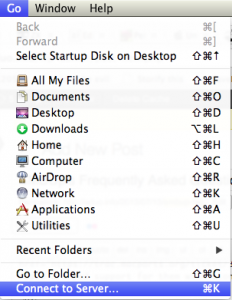 Go Menu in Finder